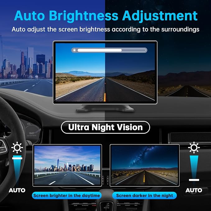 9" Wireless Apple CarPlay Android Auto Screen - Image 6