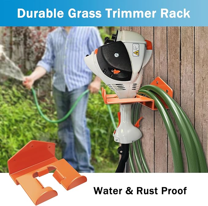 Weedeater Hanger Wall Mount Garage Organizer Trimmer Rack - Image 2