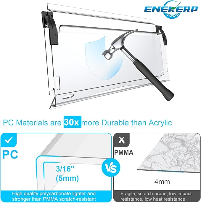 Upgraded Club Car Precedent Windshield, Golf Cart Windshield - Image 4