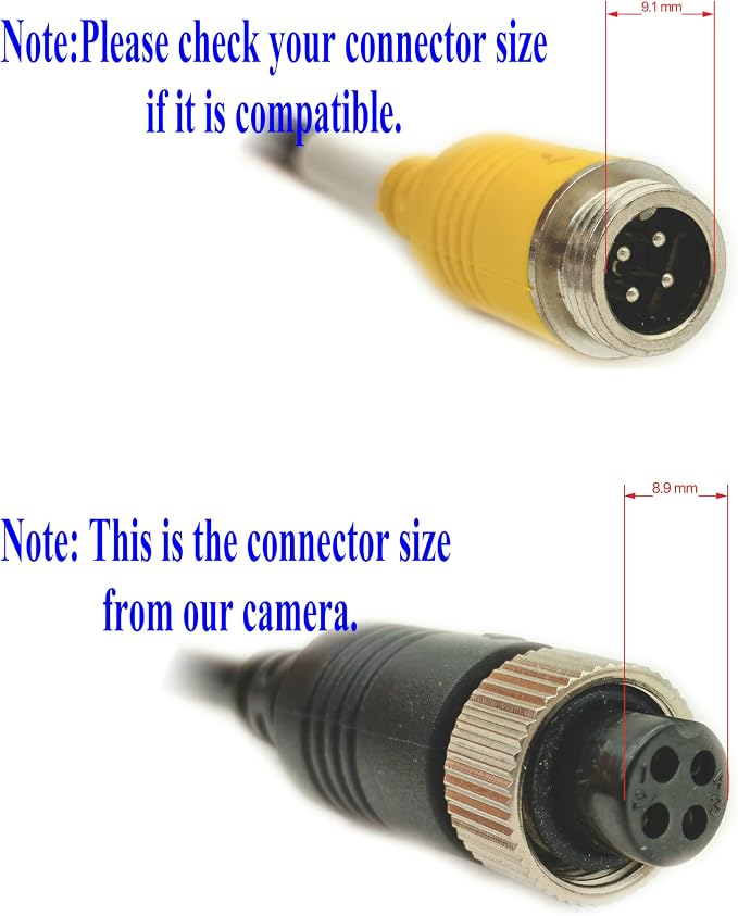 Bus Truck Vehicle Backup Cameras Wide View Angle cab cam Rearview Reverse - Image 7