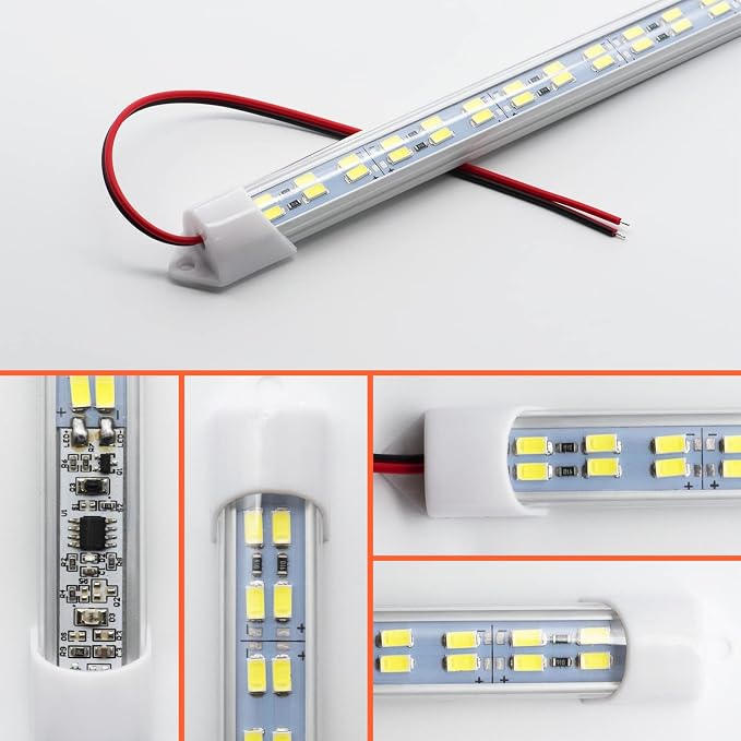12V Interior LED Light Bar for Car, 12V LED Light Strip 54 LEDs Lighting Super - Image 5
