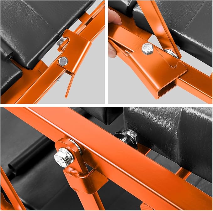 DNA MOTORING 48" 2 IN 1 Folding Rolling Garage Shop Creeper Roller Seat - Image 6