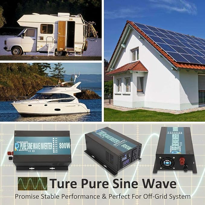 WZRELB Full Power Full Power Endurable Led Display 800W Pure Sine Wave Solar - Image 6