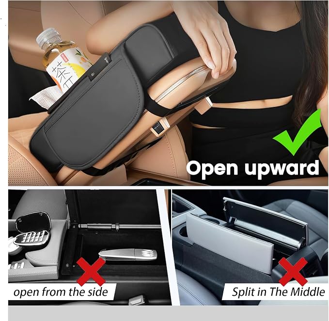 Car arm Rest Cover Pad, 5-in-1 Center Console Cover - Image 4