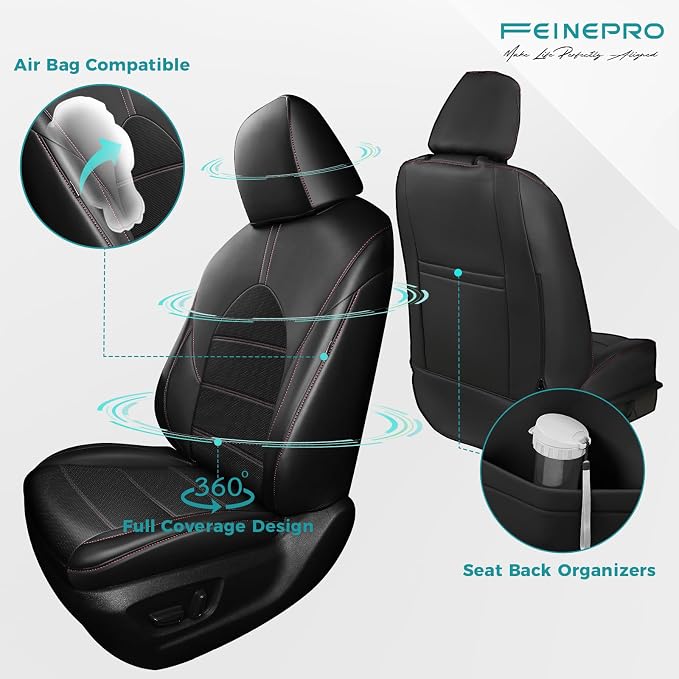 for Toyota Camry Seat Covers XLE XSE V6 2018 2019 2020 2021 2022 2023 2024 - Image 3