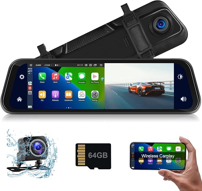 Car in-Mirror Mounted Dash Cam by podofo