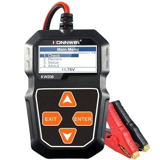KONNWEI KW208 Car Battery Tester 12V. 100-2000 CCA Load Tester. Automotive by KONNWEI