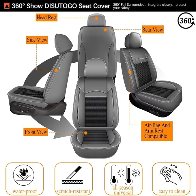 Seat Covers Fit for Toyota Camry: 2012-2025 Car Seat Covers Full Set 5 Seats - Image 7