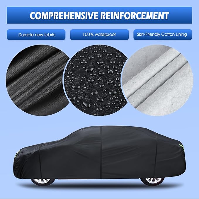 6 Layers Car Cover Custom Fit for 1998-2025 Porsche 911 Carrera 4S/Turbo/Carrera - Image 2