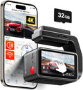 REDTIGER F4 4K Dash Cam Front, 2.2 inch Mini Car Camera, 2160P UHD Touch Screen by REDTIGER