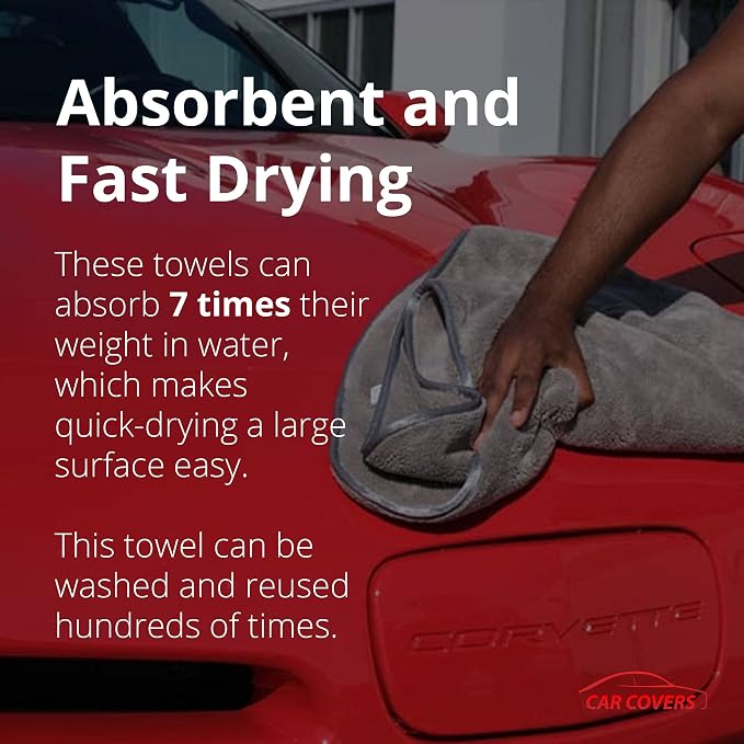 Microfiber Towels for Cars – Ultra-Absorbent Car Drying Towels, Scratch-Free - Image 4