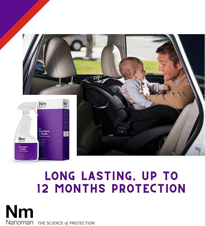 NANOMAN Nano-Technology Car Fabric & Upholstery Care Hydrophobic Waterproof - Image 5