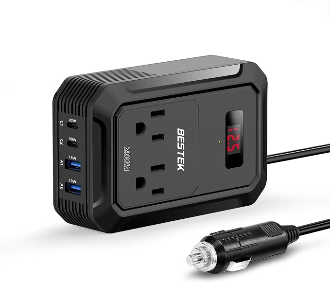 BESTEK 200W Car Power Inverter by BESTEK