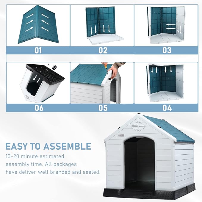 LEMBERI Durable Waterproof Plastic Dog House - Image 6