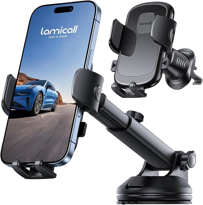 Lamicall Car Phone Holder Mount 360° Rotation Phone Holders by Lamicall