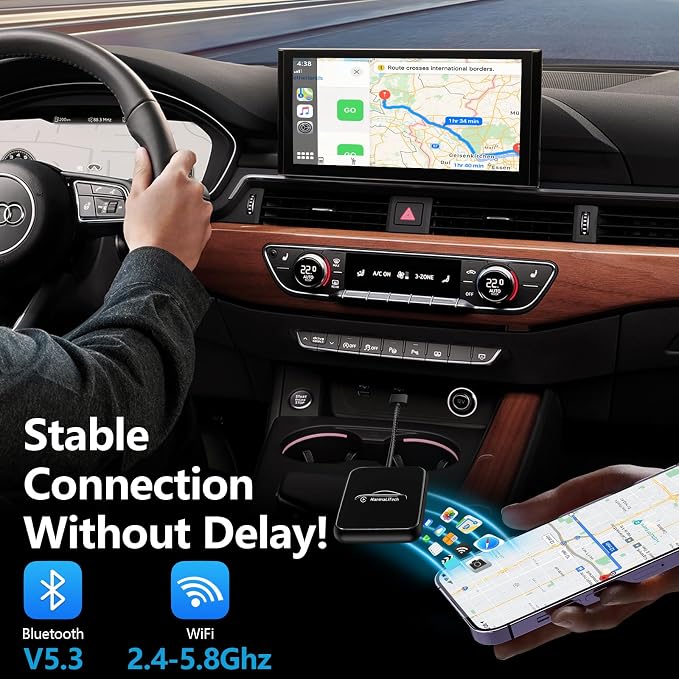 Wireless CarPlay Adapter for Apple iPhone | Mini USB Design for Convert Wired - Image 4