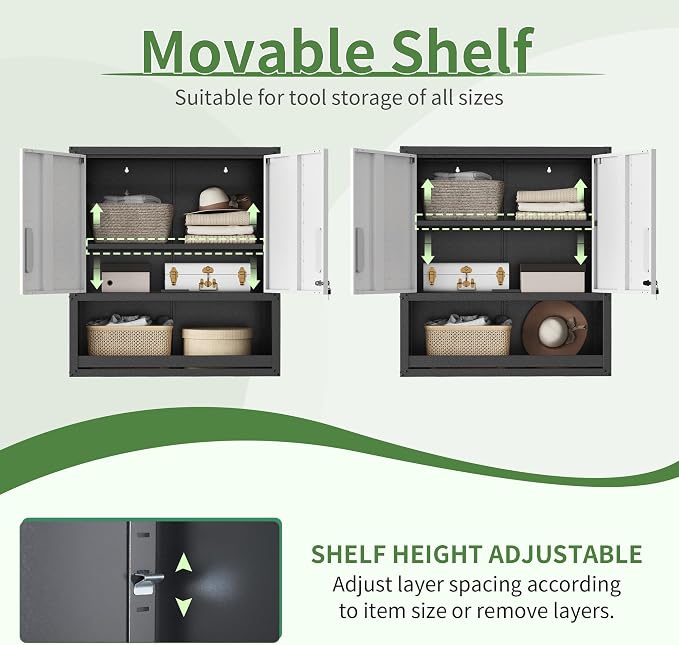 Garage Wall Cabinet, Metal Wall Cabinet - Image 5