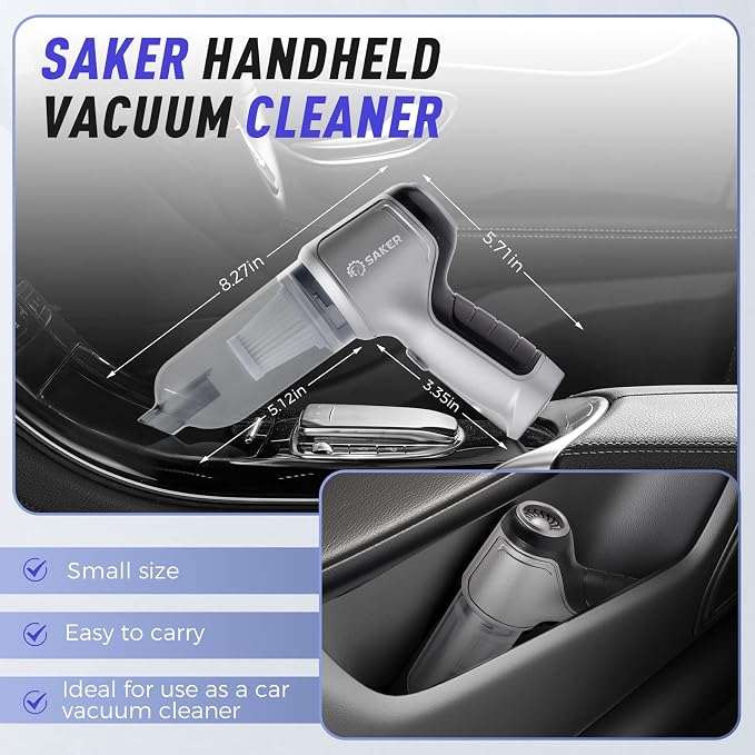 Saker Handheld Vacuum Cleaner Car - Image 7