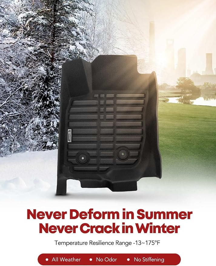 YHTAUTO Automotive All Weather Floor Mats Compatible - Image 8