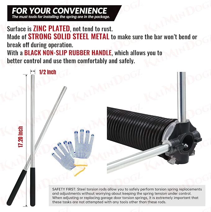 Pair of 1.75" Garage Door Torsion Springs Set - Image 5