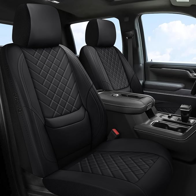 BABYBLU Chevy Chevrolet Silverado GMC Sierra Car Seat Covers Fit 2007-2023 2024 - Image 2
