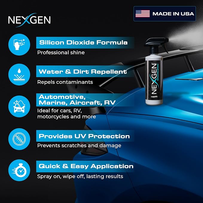Nexgen Ceramic Spray Silicon Dioxide — Easy to Apply, Ceramic Coating Spray - Image 4