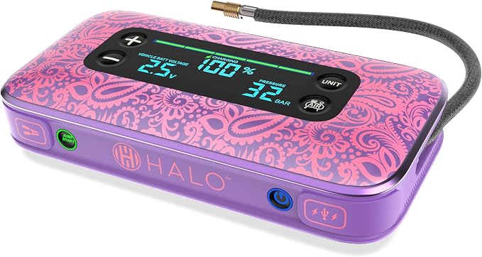 HALO Bolt Air+ 1750 Portable Car Battery Jump Starter | 130 PSI Air Compressor - Image 2