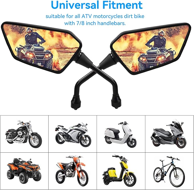 ATV Mirror, Side Rearview Mirrors - Image 7