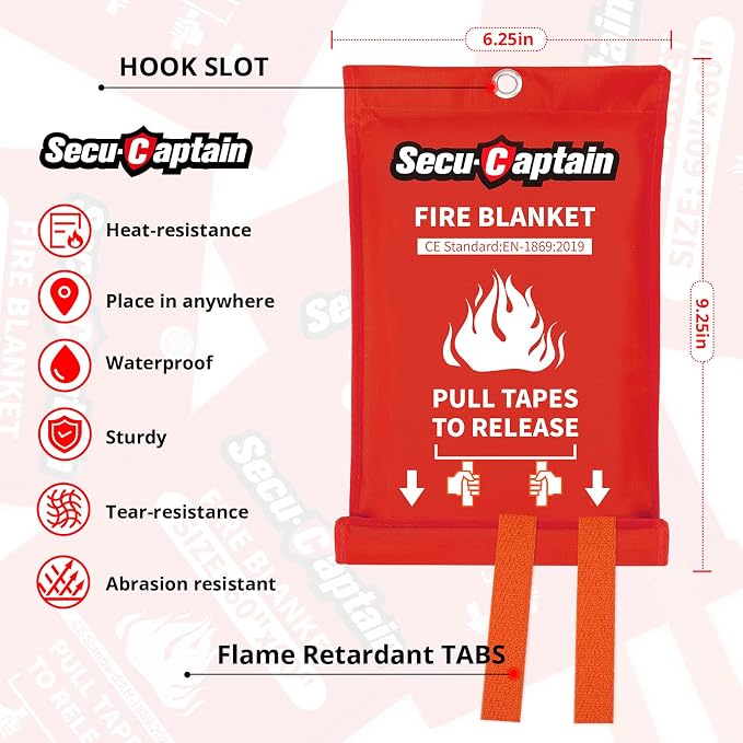 SecuCaptain Emergency Fire Blanket - Image 5