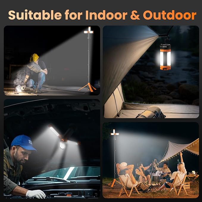 CAVN Rechargeable 10000mAh Camping Lights - Image 8