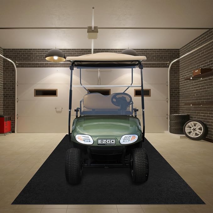 Golf Cart Parking Mat 9.84 ft. x 4.92 ft, 1.6MM Thickened Oil Absorbent by Cartalia