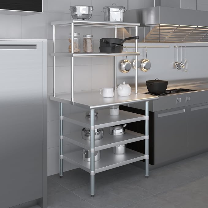 Amgood 30" x 36" Stainless Steel Work Table - Image 6