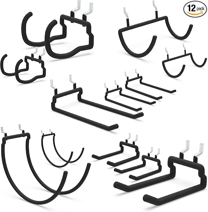 Heavy Duty Pegboard Hooks 12PC by BFPeaky
