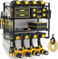 Power Tool Organizer Wall Mount, Heavy Duty Drill Holder, Garage Tool Organizer by POKIPO