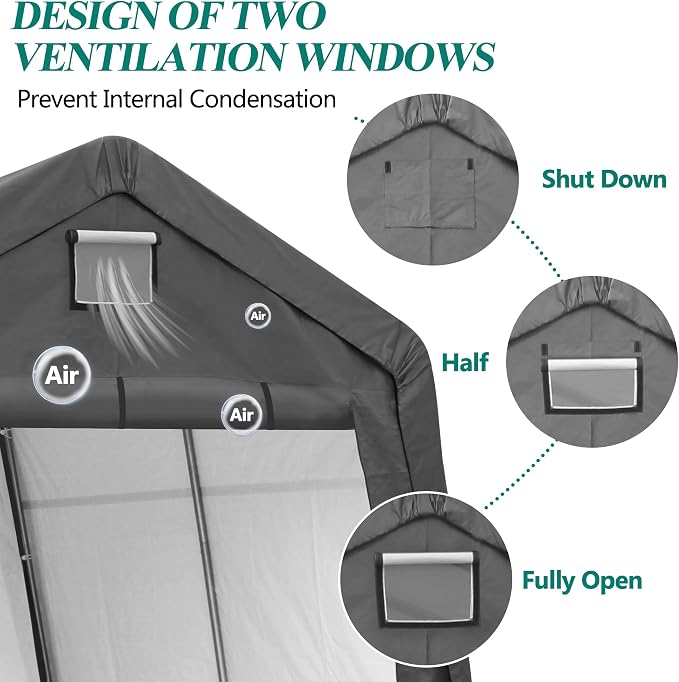 10' x 10' Outdoor Storage Shelter - Image 5