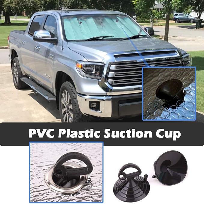 Big Hippo Front Car Sun Shade Windshield, Jumbo/Standard Sunshade Keeps Vehicle - Image 6