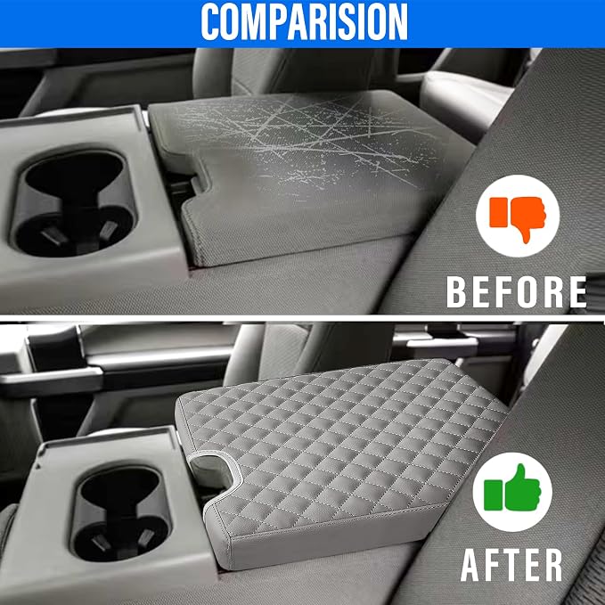 Center Console Armrest Cover for Ford F150 2015-2022, F250 F350 F450 F550 - Image 4