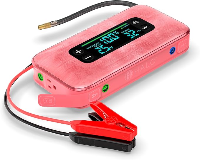HALO Bolt Ultimate 3 Portable Car Battery Jump Starter | 130 PSI Air Compressor by Halo