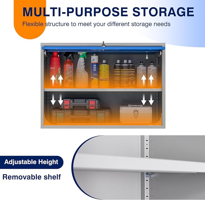 Yizosh Metal Storage Cabinet - Image 5