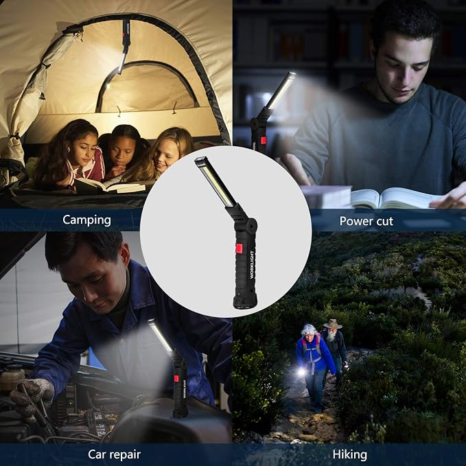 Tool Gifts for Men 2Pack Rechargeable LED Work Lights - Image 8