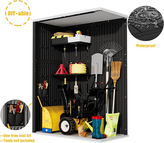 Vertical Outdoor Storage Cabinets, Plastic Sheds&Outdoor Storage - Image 6