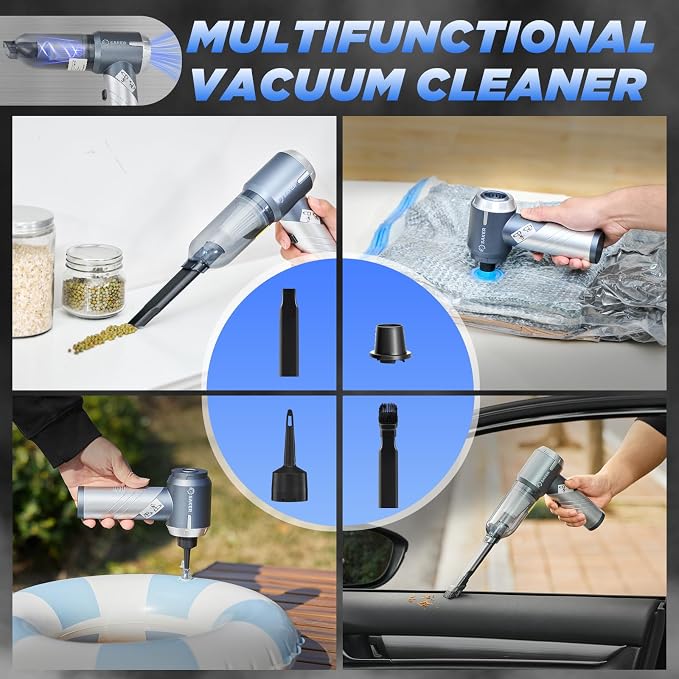 Saker Car Vacuum Cleaner 17000PA Foldable 3 in 1 Mini Handheld Car Vacuum - Image 5