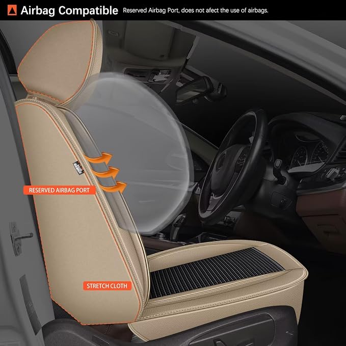 2 Front Seat Covers Fit for Toyota Camry 2012-2023 2024 2025: Car Seat Covers - Image 4
