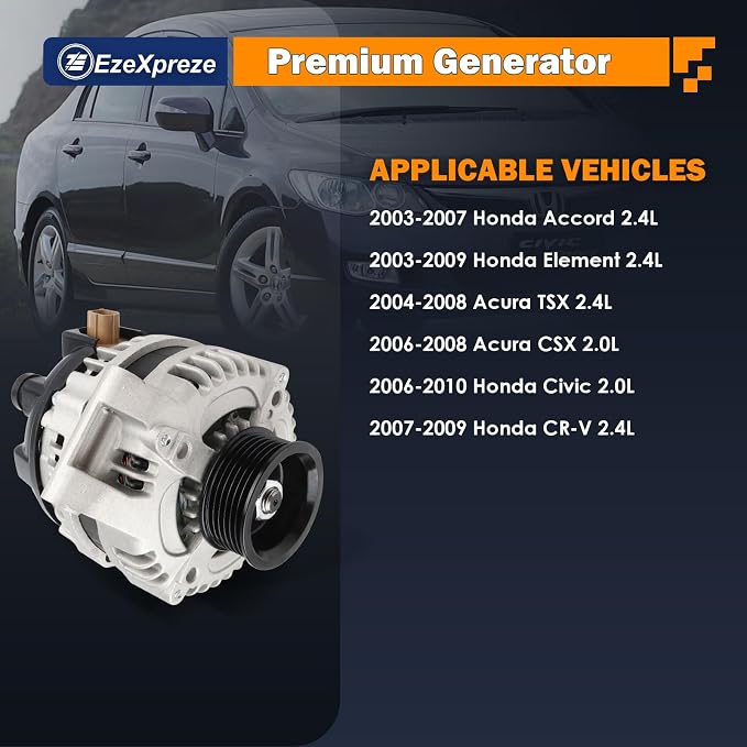 Ezexpreze 13980 Alternator for Honda Accord 03-07 for Honda CR-V 07-11 for - Image 2