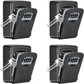 Key Lock Box Wall Mounted, Fayleeko 4 Digit Combination Lockbox by Fayleeko