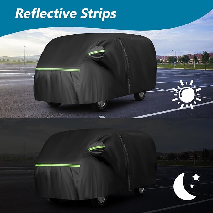 Waterproof Car Covers for 1950-1992 VW Bus T1 T2 T3, 420D Oxford Cloth Sun Heat - Image 6