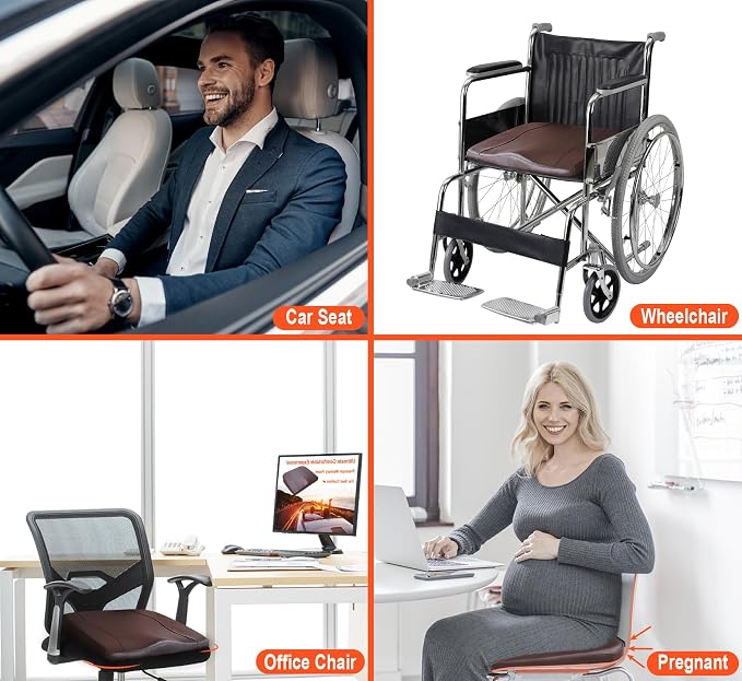 Car Seat Cushion, Comfort Memory Foam Car Cushions - Image 5