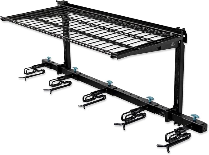 StoreYourBoard Lone Peak Ski Storage Rack and Wall Shelf, Holds 5 Pairs of Skis - Image 3