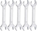 HARFINGTON 5pcs Double Open End Wrench 14mm x 15mm Metric 15 Degree Offset by HARFINGTON