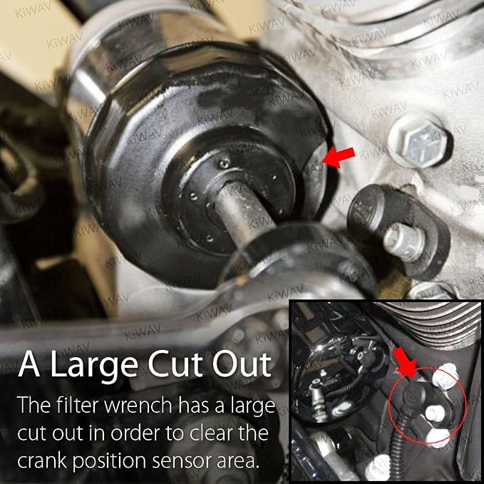 KiWAV Oil Filter Cap Wrench Tool compatible - Image 2